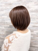 ヴィソップ(V.S.O.P)&nbsp;艶感ブラウンの大人丸みショートボブ
