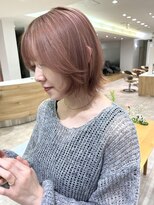 ヘアワン(HAIR One) ピンクベージュ×ボブレイヤー