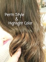 ピュア プレイス ラボ(PURE PLACE LABO)&nbsp;【PURE PLACE×北島】 ロングウェーブ×ハイライトカラー