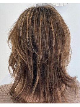 ミューズ 新小岩店(HAIR&NAIL MUSE) ウルフカットウルフレイヤーロングハイライトうるツヤ髪