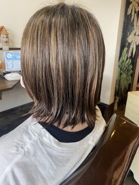 ヘアクリニックサロン アゲート(Hair Clinic Salon Agate) 白髪ぼかしハイライト