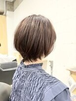 モールヘア 西中島店(MOOL hair)&nbsp;大人ショートヘアイルミナカラーグレーベージュ