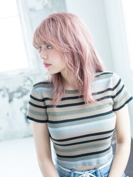 ヘアアンドリラクゼーション シャッセ(Hair&Relaxation SASE) ピンクグレージュカラー