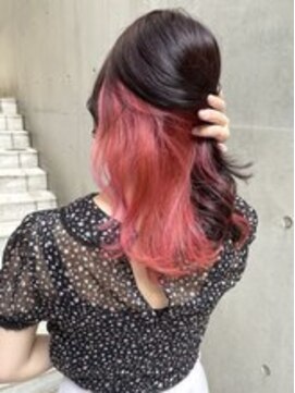 ディア(.eer) インナーカラー/チェリーピンク .eer shinsaibashi/minamisemba