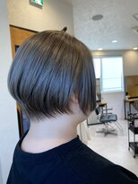 ヘアサロン ムク(HAIR SALON.MuKu)&nbsp;大人ショートボブ・グレージュ・ブリーチ