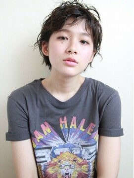 エムスラッシュ センター南(M.SLASH) ■M.SLASHセンター南・9-27★■外ハネくせ毛風マッシュショート