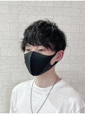 メンズ刈り上げマッシュツイストスパイラルミックスパーマ