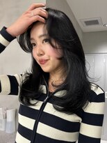 サイン 渋谷(SIGN) ザクザクレイヤーカット巻き方簡単ミディアムロング韓国表参道