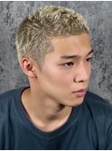 本田圭佑風金髪ショートモヒカン