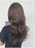 艶髪イルミナカラー/ゆるふわセミロング/ダークグレージュ
