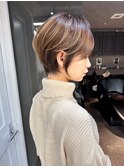 韓国風レイヤーカット小顔ボブルフ/ハイトーンダブルカラー/大宮