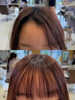 フォルテ 藤枝エピ店&nbsp;前髪割れを改善するクロスパーマ/静岡/藤枝/田沼/割れ/前髪/悩み