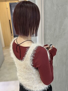 ヨーク(YOKE) 【YOKE】秋色ワインレッドチェリーレッドマロンベージュボブ