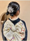 横浜卒業式ヘアセット着付け袴ハイトーンカラーダブルカラー韓国