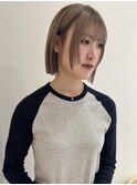 【YOKE】くすみベージュマロンベージュオリーブベージュボブ