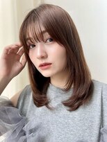 バイオレットジェム(Violet`jem) ミディアムレイヤースタイル/アッシュグレージュカラー AN-21