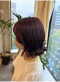 デザインカラー/レイヤーカット/ウェットヘア/オリーブベージュ