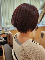 バンズ 名古屋金山(ban’s)&nbsp;◇バイオレット丸みショートボブ◇