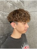 メンズマッシュスパイラルカールメンズパーマ