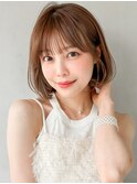 レイヤーカット愛され似合わせカットセミディくせ毛風カール