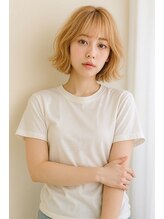 クーシ(kuusi) ライトベージュ外ハネボブ【高円寺/東高円寺/新高円寺】