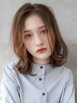 ギークス(GEEKS)&nbsp;【GEEKS渋谷】ブリーチなし/オレンジベージュ/レイヤー/秋カラー