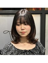エストアール フクオカ 福岡博多店(est-r. Fukuoka)&nbsp;ミディアムレイヤー/くびれ巻き/韓国ヘア/博多
