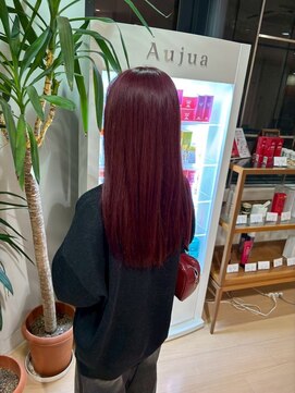 アウラ(AURA) チェリーレッドピンクカラーボルドーカラー