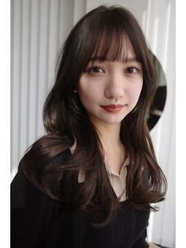 ヌヌ 渋谷 原宿 明治神宮前(nunu) レイヤーカットトリートメントブリーチなしカラーグレージュ