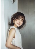 ナチュラルボブに動きを足したい方のレイヤーボブ
