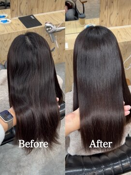 ヌープヘアーアイス(NUUP.hair ici) 【上品な艶】癖強め美髪縮毛矯正ストレートロング◎