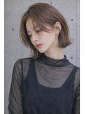 二子玉川/脱白髪染め/ハイライト/レイヤーボブ/40代