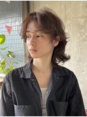 men's/メンズボブ/ニュアンスパーマ/メンズミディアム/眉毛/新宿
