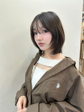 マリアバイアフロート(Maria by AFLOAT) 顔まわりハッシュレイヤーカットくびれボブ