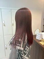 ニュースエン(newseN:)&nbsp;ダークチェリー/ブリーチなしダブルカラー/髪質改善/新潟/万代