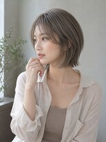 ビーワールド(B WORLD) 【藤枝】ミントベージュ×大人レイヤーボブ