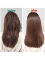 アンドヘアー(AND HAIR) 酸性ストレート自然な仕上がり