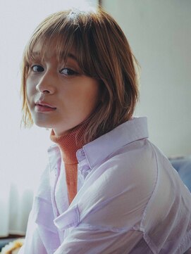ヘアー アークス 上大岡店(hair ARKS) 甘すぎないゆるい切りっぱなしボブスタイル☆ARKS上大岡