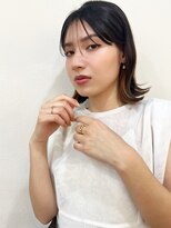 マリアバイアフロート(Maria by AFLOAT)&nbsp;【山田】インナーカラー外ハネシースルーバングボブ