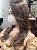 ハイライトショートヘアダブルカラーイルミナカラーオージュア