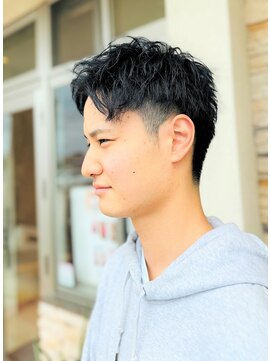 スタイルジャパン 美里店(style JAPAN) メンズデザインパーマ/2ブロック/さわやかスタイル/アップバング