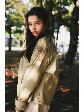 アンドレイ 表参道(andrey) [ANDREY]グレーベージュ/レイヤーロング/前髪パーマ黒髪カタログ