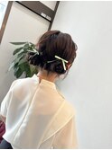 『ゆうあ』ツイン団子♪黒髪/グレーベージュ
