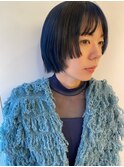ステップカット*ブルーカラー