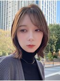 30代40代大人女性/前髪ありショートボブ/ショートヘア/髪質改善