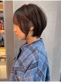 ショート　ボブ　縮毛矯正