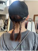 ツインアレンジ×帽子
