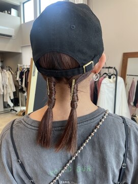 エスデザイン(es design) ツインアレンジ×帽子