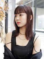 エムスラッシュ 新百合ヶ丘(M.SLASH)&nbsp;ミルクティーピンク/セミウェット/艶髪/ミディアム/新百合ヶ丘