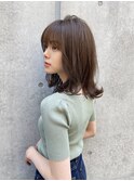 【Lond佐野】ボブルフ 黒髪ネビージュ小顔ワンレンショート